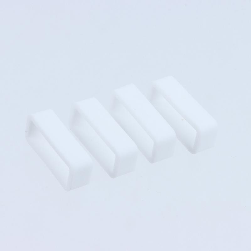 4 Peças Anel de Pulseira de Silicone 18 20 22Mm Laços à Prova d'Água Suporte de Segurança Acessórios de Relógio Porta-Pulseira de Borracha