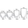 2-6 Stück Doppelwandige High-Borosilikatglas-Tasse Hitzebeständig Tee Milch Espresso Kaffee Saft Wasserbecher Bar Trinkgeschirr Geschenk
