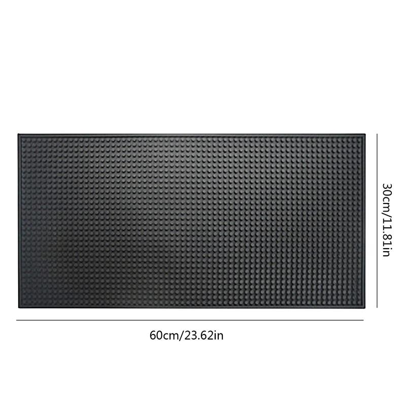 PVC Bar Mat Anti-slip Cafe Bar Mats Home Cup Mat Waterproof Heat Resistant Durable Drain Bar Service Spill Mat for Home Bar Cafe