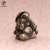 Master Toad Pure Copper Ornament Tea Pet Chinese Classical Desktop Toy Decoration Crafts Vintage Brass Animal Figurine Miniature