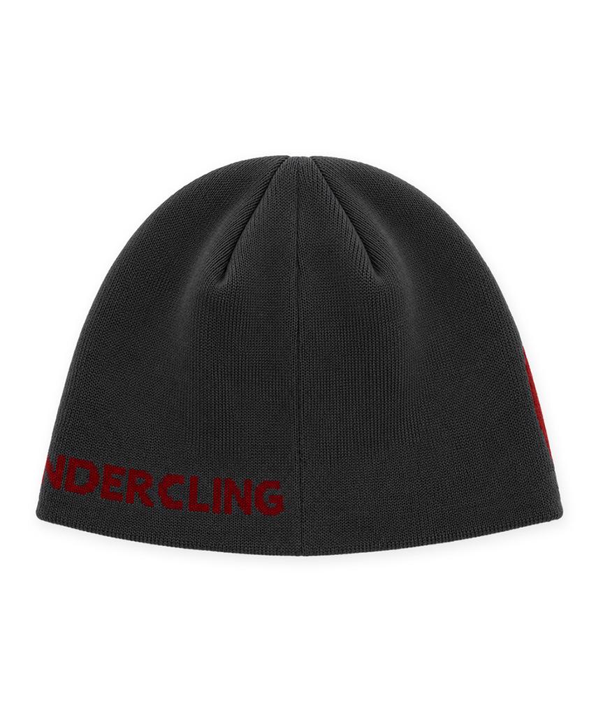 Eondeokeulling Undercling Logo Beanie (Gray/Red)