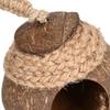 Hanging Coconuts Parrots Home Comfortable Permeable Coconuts Shell Bird Birdhouse Suitable for Indoor and Outdoor