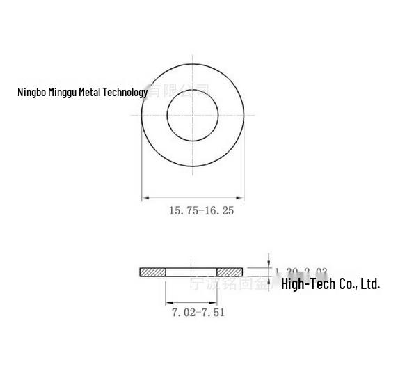 

1/2 inch 316 Stainless Steel Narrow Type Flat Washer, Large SAE/USS Flat Washer