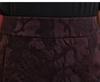 Autumn 2025 Women's Silk Jacquard Retro Slit Bodycon Midi Skirt