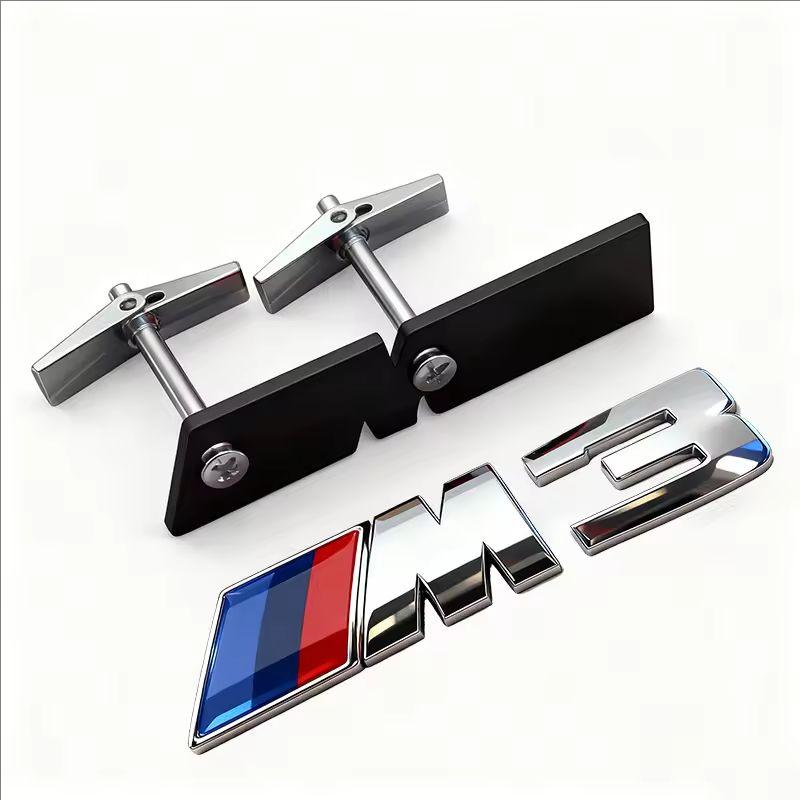 CTCE1 3D ABS/Metal Car Styling Front Grille Badge Emblem Accessory For BMW M E46 E90 E60 F30 F10 E39 E36 F20 G30 G20 E87 E92 E91 E30