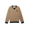 FW22 Classic Logo Basic Round Neck Sweatshirt Men Sweatshirt Brown CB490-RYU