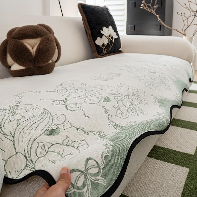 Special-Shaped Straight Row Irregular Sofa Cushion New Four-Season Universal Light Luxury Non-Slip Sofa Seat Cushion Sub-Cover Cloth Towel