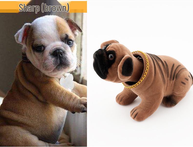 Resin Shaking Head Dog Figurine Car Ornament