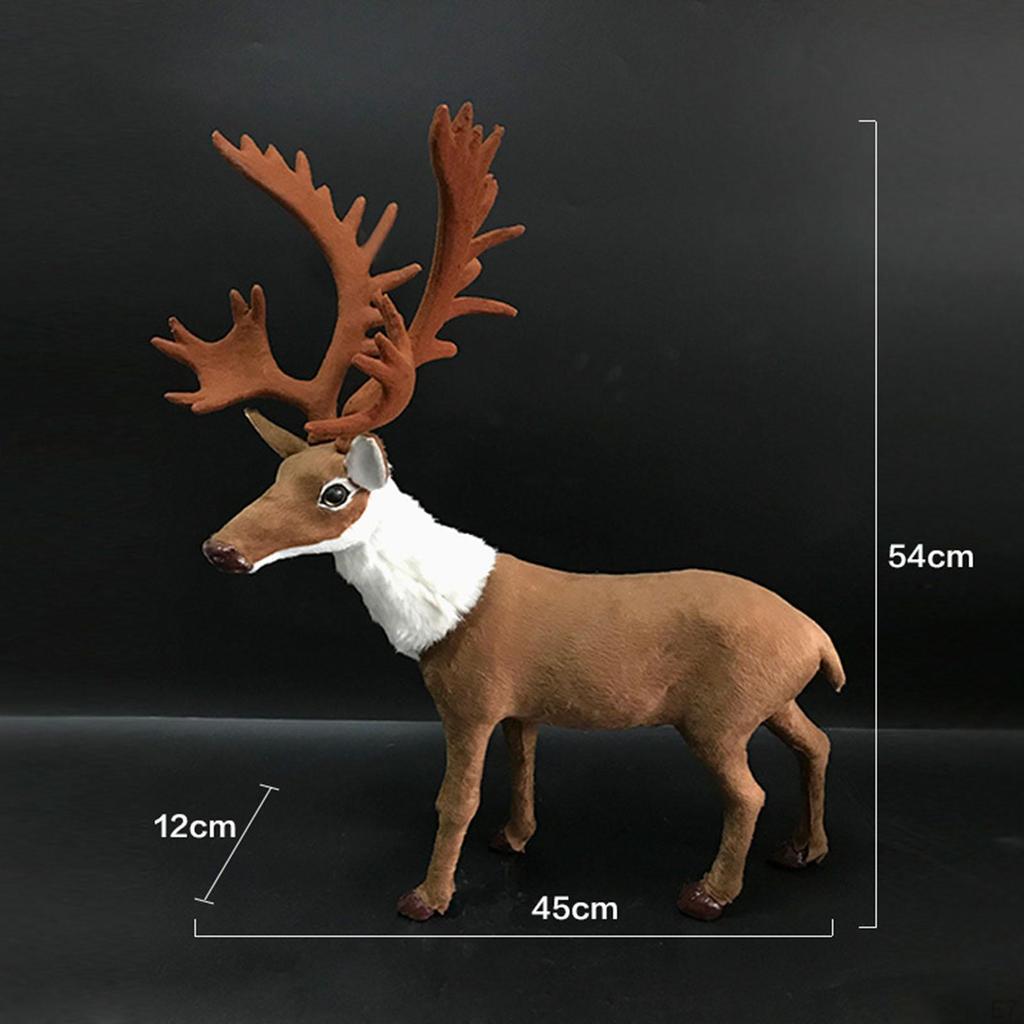 Deer Model Toys Early Educational for Party Home Winter Desktop Birthday Gifts