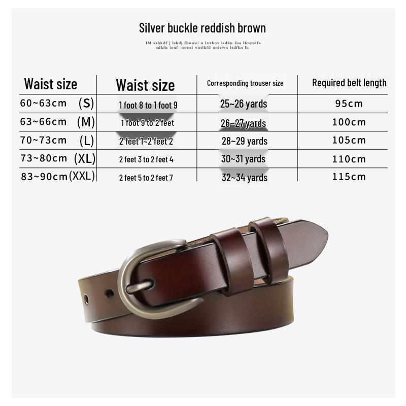 

Женский тонкий ремень из натуральной кожи черного цвета - Ретро модный аксессуар для джинсов 100 cm коричневый/красный