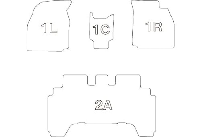 Clazzio 3D Floor Full Set for Toyota Dayz Standard Mats, (H31 (2019)/April~), Model, Black, EM-7506 [5CEMB7506K]