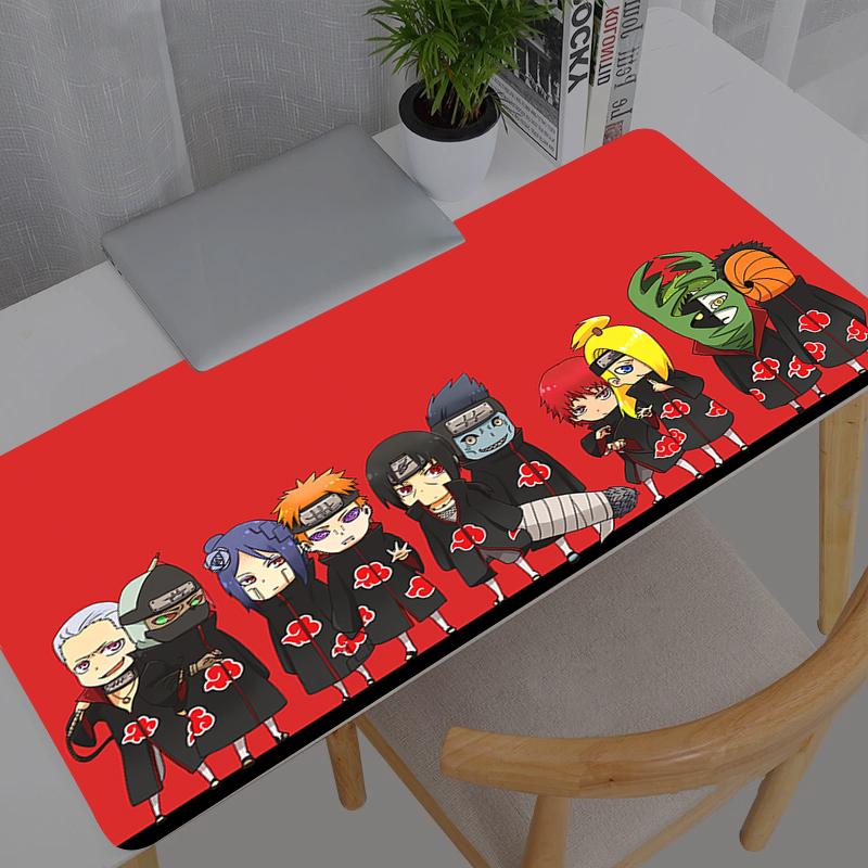 Mouse Pad Naruto Gamers Decoracion Gamer Durable New Max Desk Mat Mousepad XXL Gaming Accessories Varmilo Keyboard Carpet