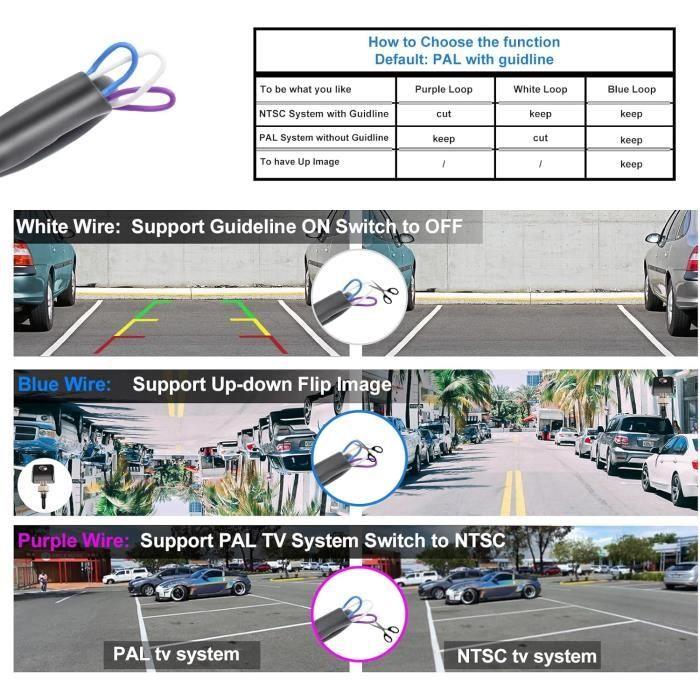 Caméra de recul pal-120 - parkvision