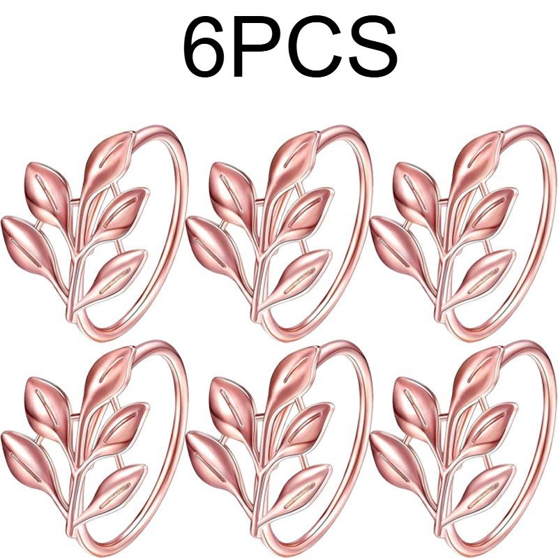 1-12PCS Gold Alloy Napkin Rings Reusable Smooth Edge Easy Clean Table Decoration for Wedding Party Holiday Dinner Banquet