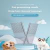 Dog Cat Metal Double Row Teeth Brush Grooming Hair Comb Fur Rake Tool Useful Dog Fur Grooming