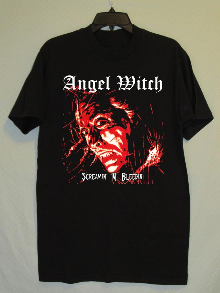 Angel Witch Screamin n Bleedin Album Shirt Unisex All Size LO385 Unisex T-Shirt XXXL