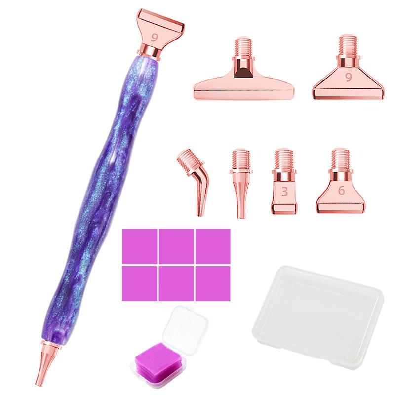 Diamond Painting Rhinestone Pen with Threaded Metal Tip for DIY Embroidery