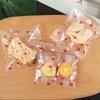 100Pcs Transparent Heart Bags Candy Cookie Self Adhesive Pouch Storage Package