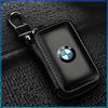 1Pcs Leather Emblem Car Key Case Keychain Zipper Key Case Bag For BMW M Performance 1 3 5 7 Series M3 M4 M5 M6 X1 X3 X5 X6 X7 E30 E34 E36 E39 E4