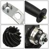 Brushless Motor Front Head Assembly for 100mm Angle Grinder Complete Housing with Wheel Guard Handle Metal Plastic Mix