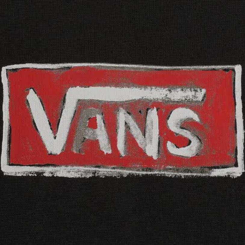 Vans Paint Short Sleeve Crew Neck Comfortable T-Shirt Men Tops VN000TKRBLK