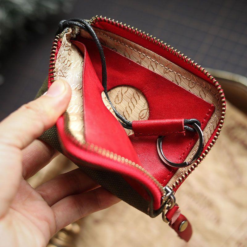 Практичная многофункциональная кожаная сумка для карт в стиле милитари — фото 2