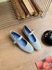 Japanese princess shoes 2025 new one-word mixed flannel Mary Jane single shoes woven shoes flat single shoes women