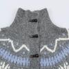 Women's Retro Fair Isle Horn Button Cardigan - 2026 Autumn/Winter Collection