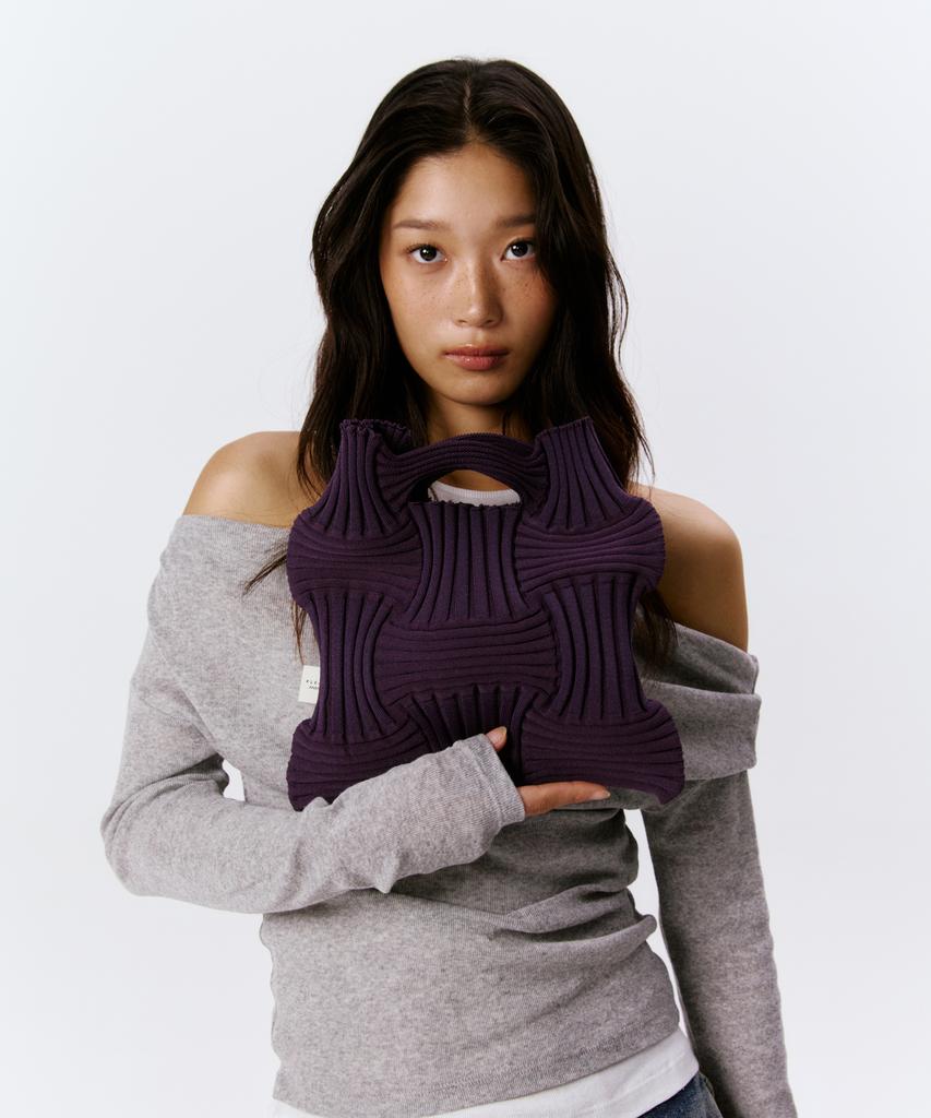 Borsa a Fiocco Pleatsmama Viola Intenso