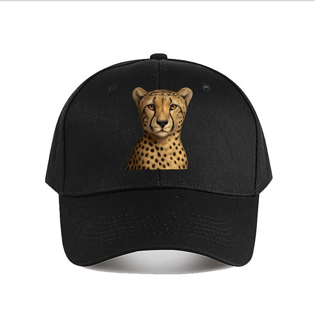 Realistic Plush Cheetah Head Home Decor Baseball Cap Fashion Unisex Sunhat Womens Outdoor Sports Snapback Cap