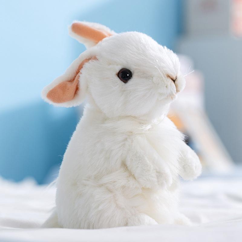 Cute Simulation Rabbit Plush Toy Baby Sleep Comfort Dolls Lovely Rabbit For Kids Girls Easter Bunny Gifts Christmas Birthday