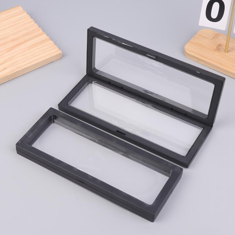Floating Frame Display Holder Acrylic 3D Stand for Collectibles Medals Jewelry Secure Showcase for Office Gift Decor