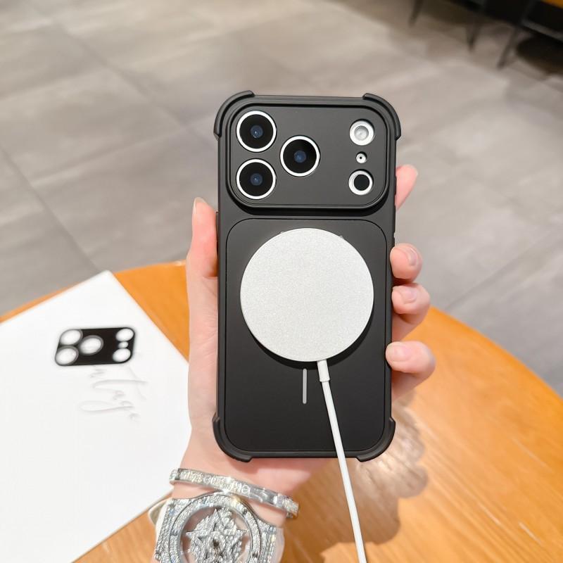 Magnetic Phone Case IPhone 17 Pro Max With Large Window Lens Protector Corner Shockproof Acrylic Cover