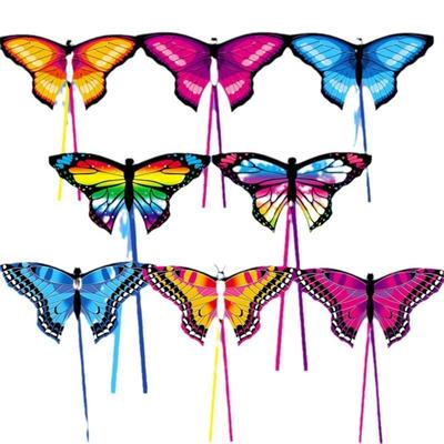 New Easy To Fly Colorful Kite Steering Good Flying 3D Kite Beautiful 100 Meter Kite String Children's Kite Kid & Adult