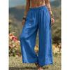 2026 Spring/Summer New Solid Color Loose Casual Wide-Leg Pants for Women, Breathable Long Pants