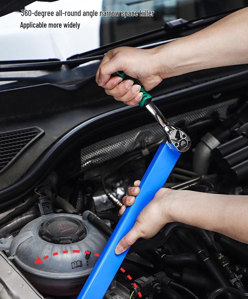 Clé à cliquet d'extension universelle réglable à double extrémité