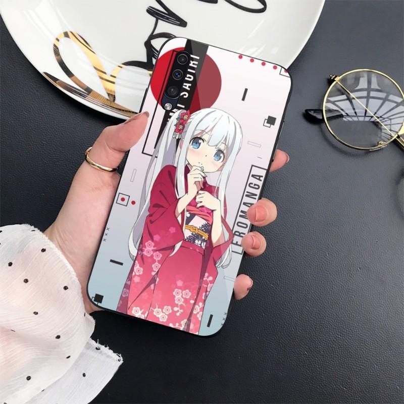 Pouzdro na telefon Eromanga Sensei Manga Anime pro Samsung A32 A51 A52 NOTE 10 20 S10 S20 S21 S22 Pro Ultra černé PC skleněné pouzdro na telefon