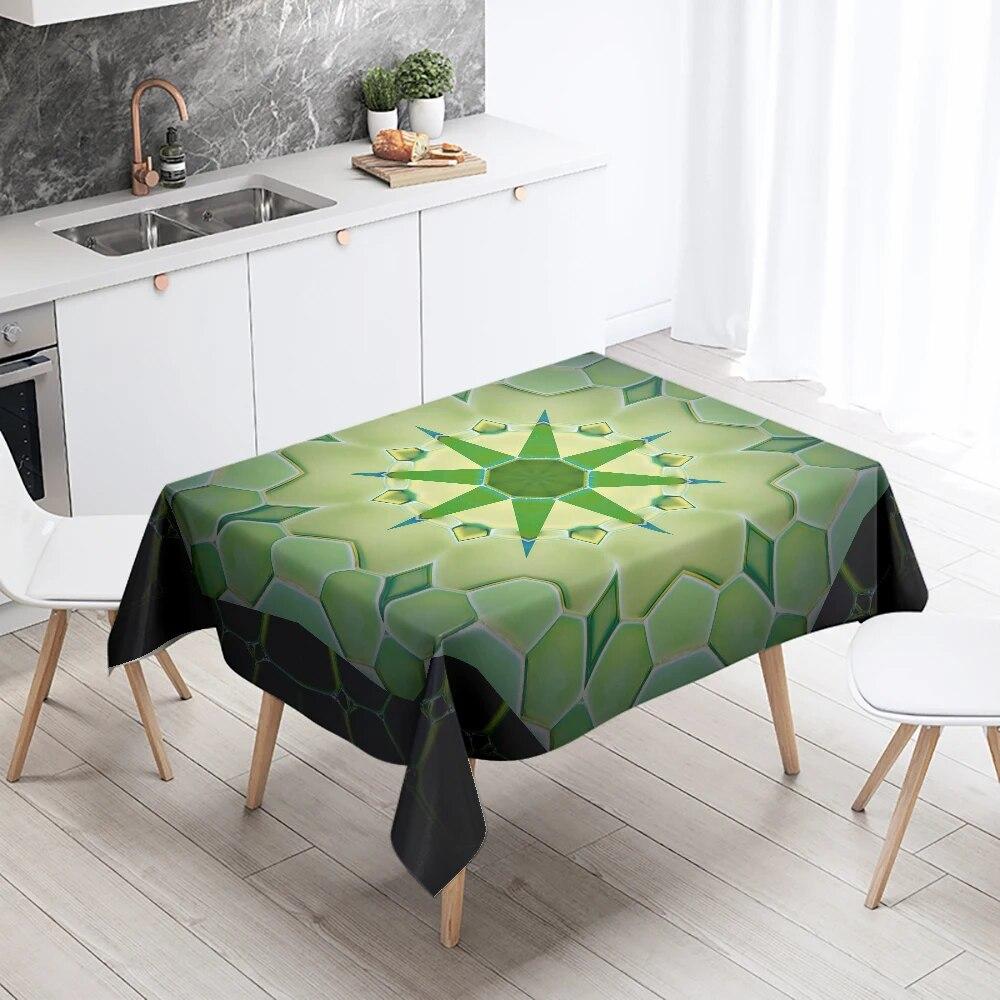 Psychedelic Mandala Tablecloth Wedding Party Restaurant Banquet Decoration Kitchen Table  Home Rectangular