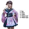 Kimono Cosplay Japanese Costume Stage Performance Outfit Girls Multiple Colors