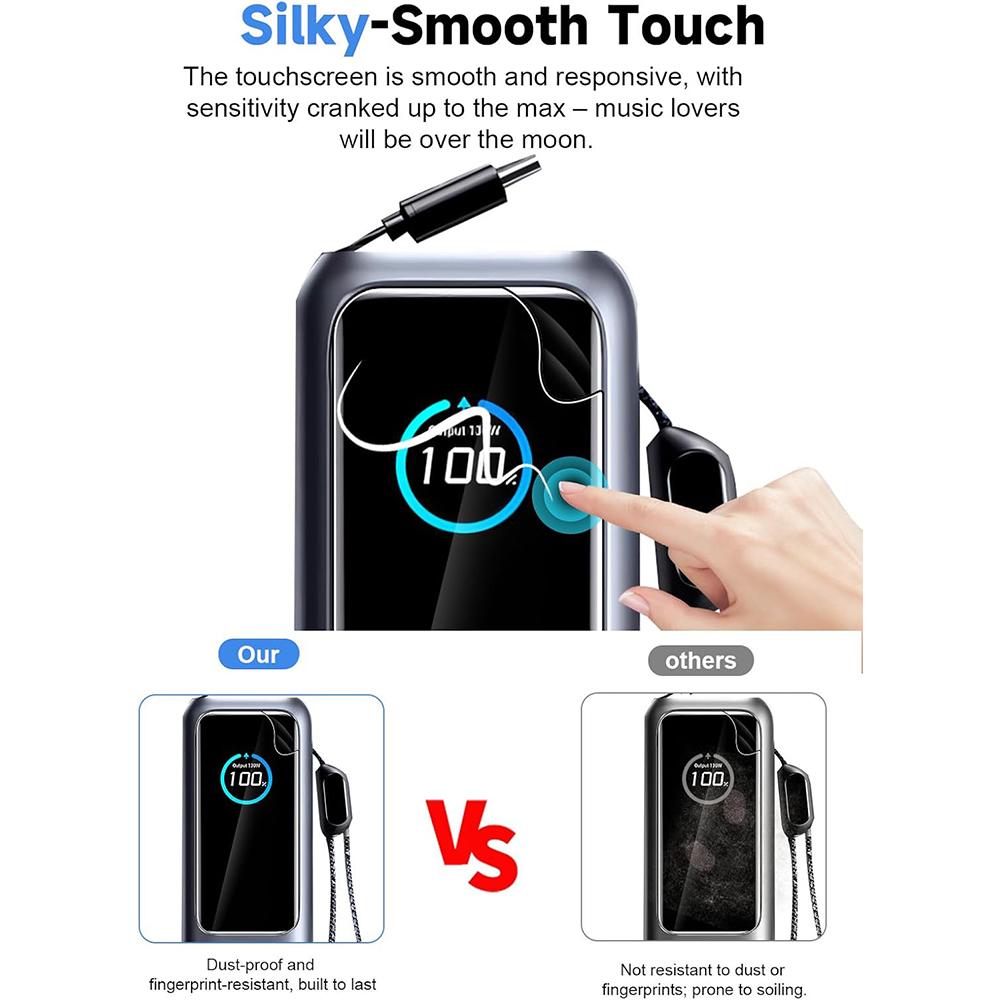 2-5 PCS for Anker Zolo 25000mAh 165W Power Bank Portable Charger Soft Hydrogel Film Full Protective Screen Protector