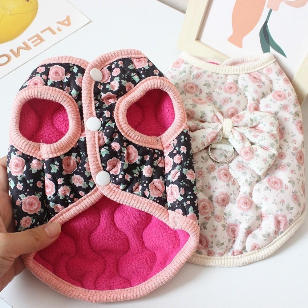 Thickened Puppy Vest Winter Warm Teddy Bear Coat Cute Cat Clothes  Pet Supplies