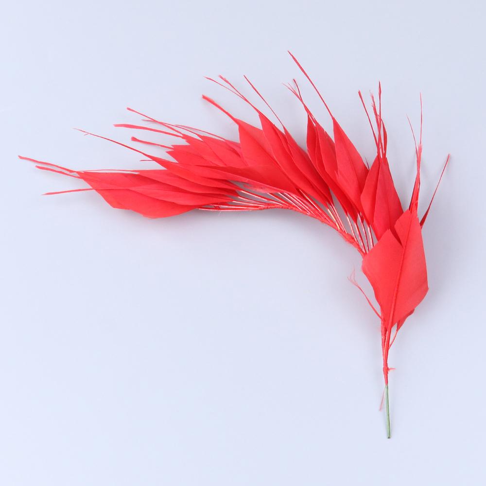 Beautiful 1PCS Roster Goose Turkey Feather Crafts for DIY Feather Headpiece HeadBands for Women 1920's Decoratiev Plumes Flower