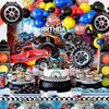 Big Tire Monster Truck Birthday Decorations, Party Balloons Happy Birthday Decorations Party Tablecloths and Other Birthday Decorations