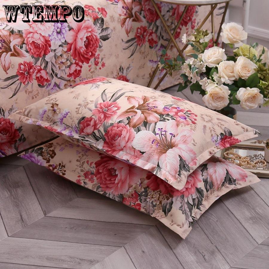 Printed Pillowcase Bedding Fashion Student Dormitory Essential Pillowcase 48X74cm A Pair