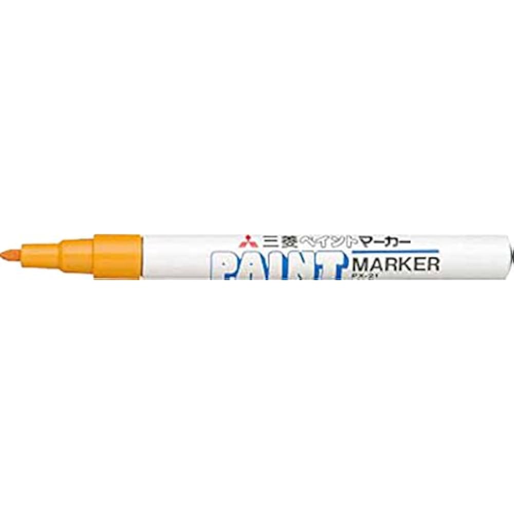 Mitsubishi Pencil uni Paint Marker Permanent Fine Line Orange PX21.4