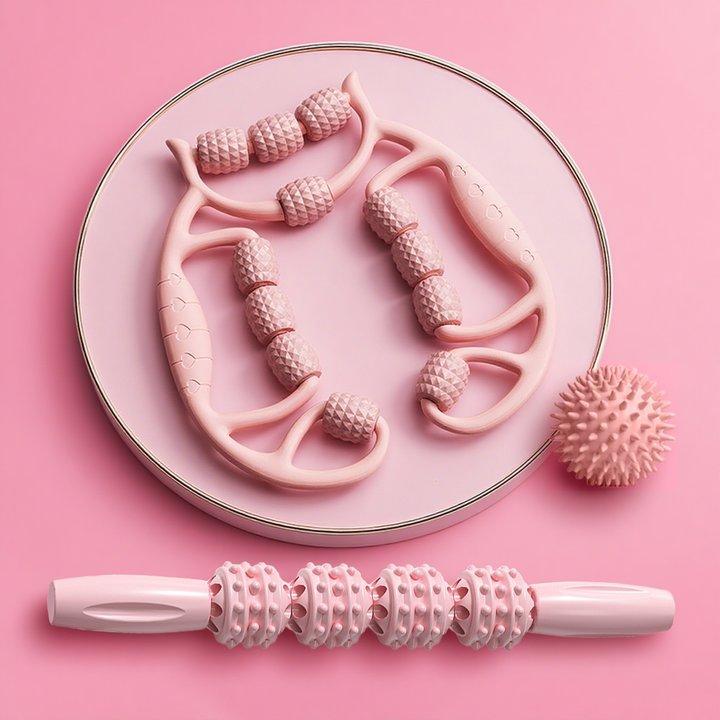 Circular Leg Massager Roller Fitness Equipment Female Roller Exercise Small Leg Muscle Elimination and Relaxation Slimming Tool