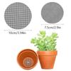 50 Pezzi Rete per Vasi Griglia Rotonda con Foro di Drenaggio Per Fondo Vaso Prevenire Perdita di Terreno Bonsai Fiore Pianta Attrezzi da Giardinaggio