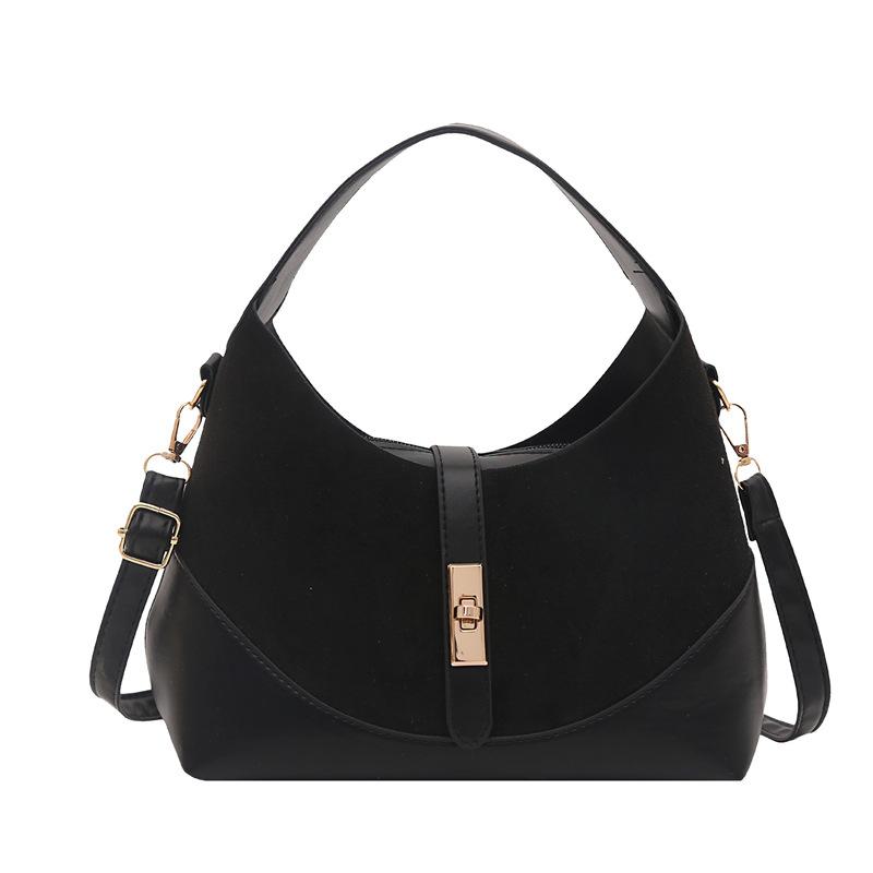 Leopard print casual deerskin velvet winter new commuter suede portable fashion simple dumpling bag