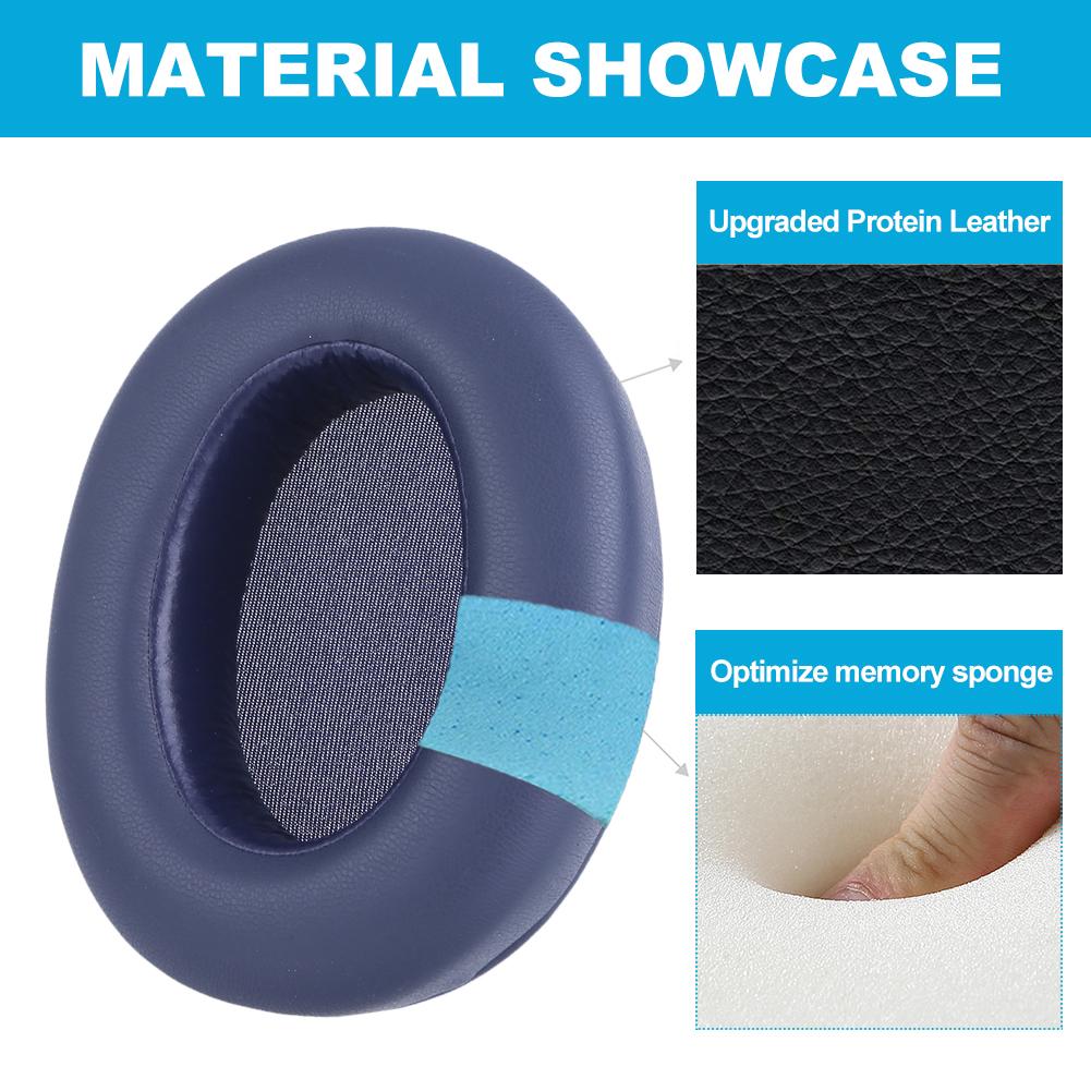 Replacement Earpads Protein Leather Headphones Ear Cushions Memory Foam Ear Pads Earmuff for Sony WH-XB910N Headphones
