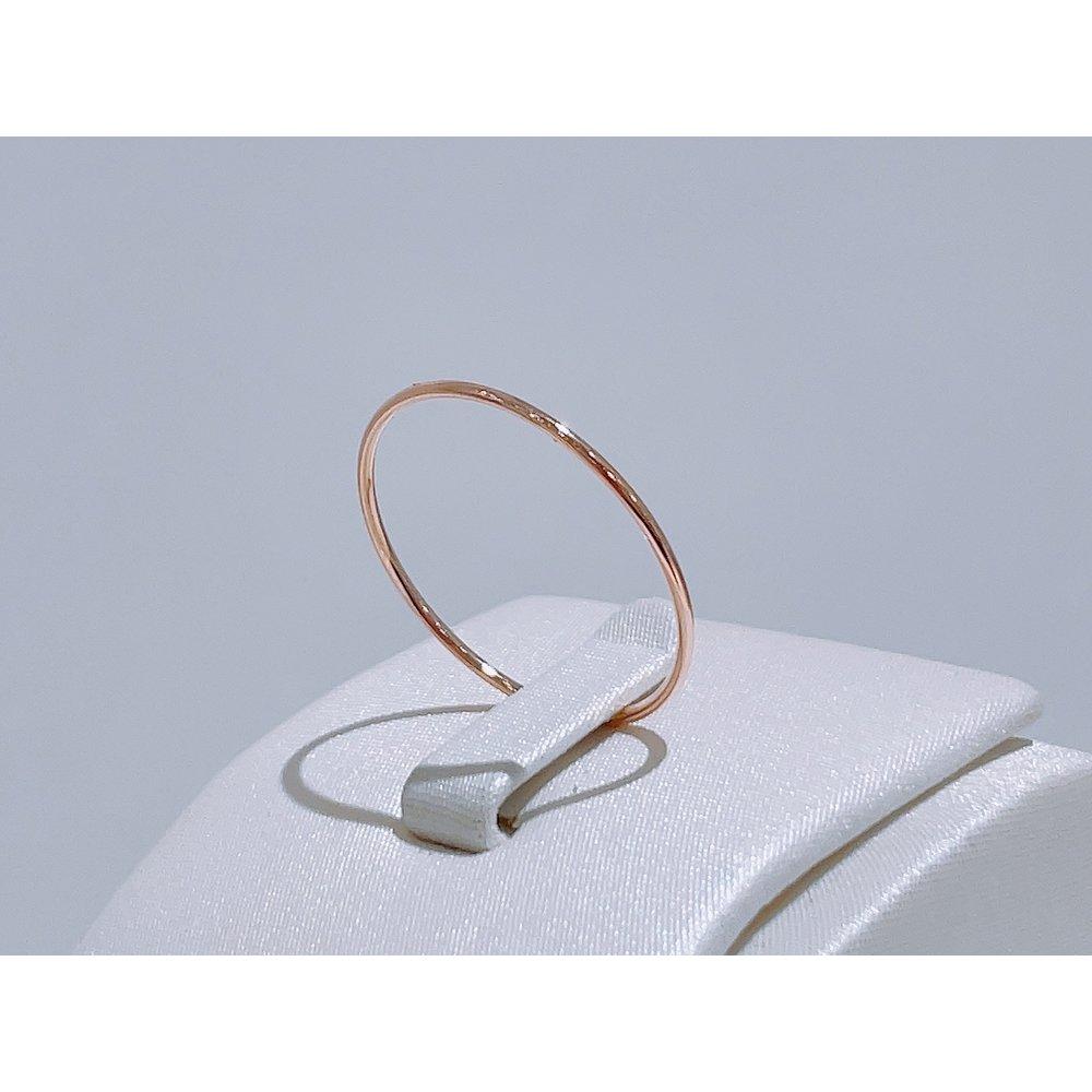 [Blissgold] 14K Cut Hollow Ring (1mm) / Layered Ring, Thin Ring, Ten-Finger Ring Rbl4070